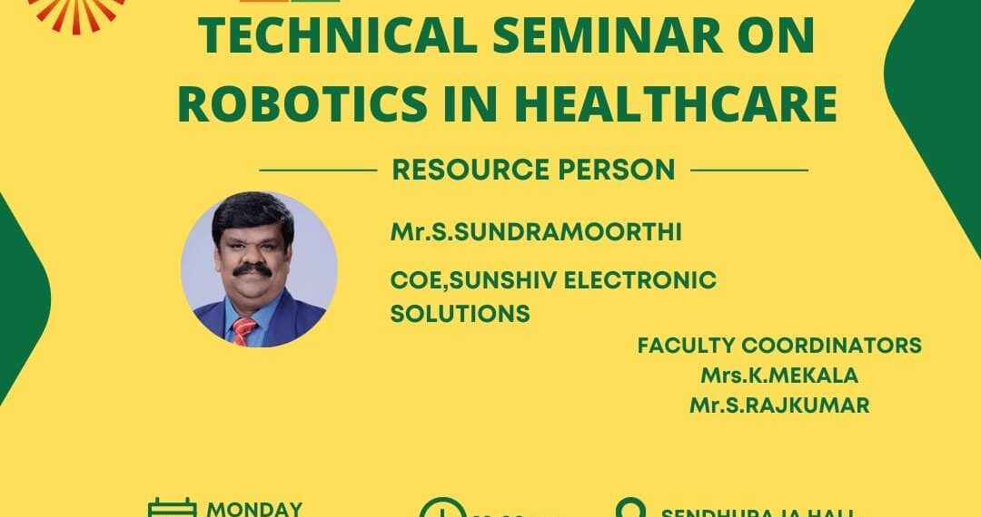 TECHNICAL SEMINAR ON ROBOTICS IN HEALTHCARE