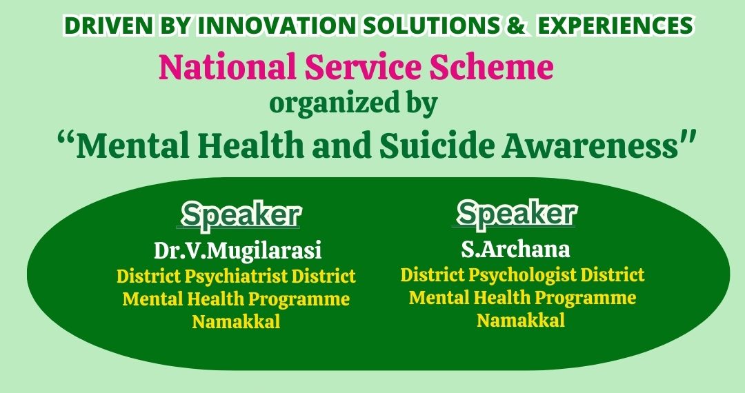 JKKNCET’s Initiative on Mental Health and Suicide Awareness